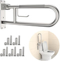 Toilet Grab Bar 22.4 Inch, YuanDe Brushed Nickel Anti-Slip Support Rail by YuanDe