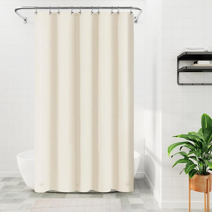 Barossa Design 54W x 78H Stall Shower Curtain Liner Beige by BarossaDesign