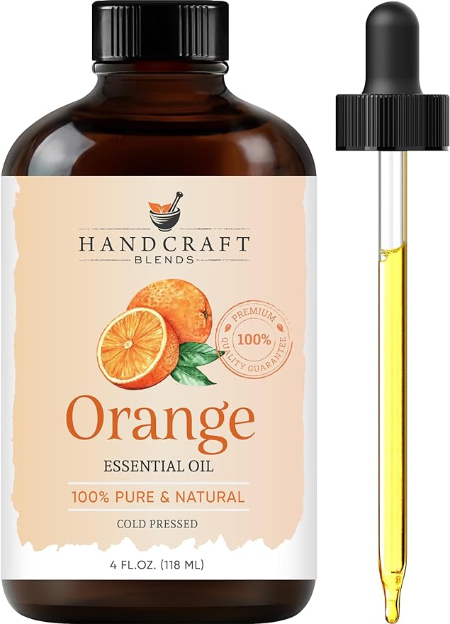 Handcraft Blends Orange Essential Oil – Huge 4 Fl Oz – 100% Pure and Natural – by HandcraftBlends
