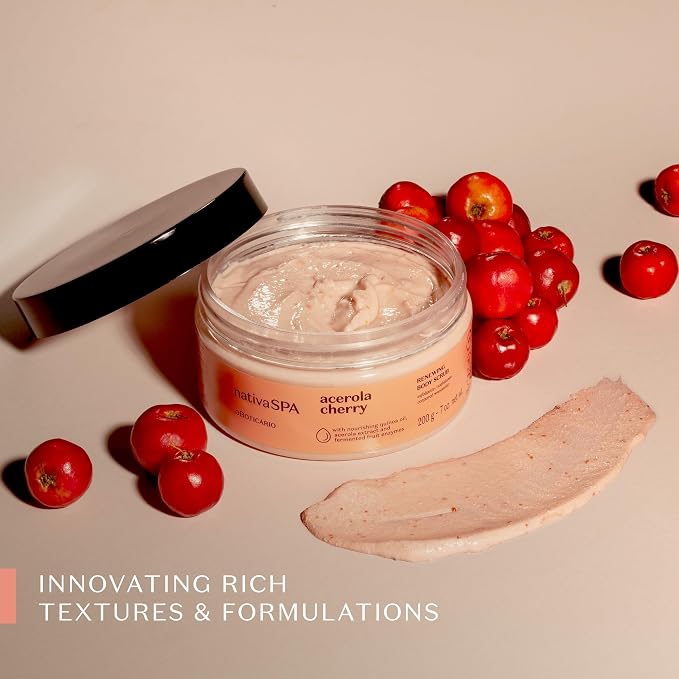 Nativa SPA by O Boticario Acerola Cherry Renewing Body Scrub, Gentle Exfoliation - Image 4