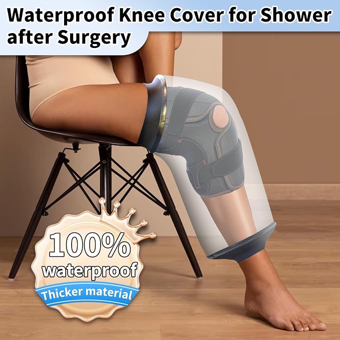 KEEFITT Knee Cast Cover for Shower, Waterproof Shower Protector for ACL Surgery - Image 7