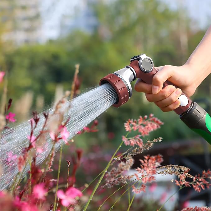 RESTMO Heavy Duty Hose Nozzle, Metal Garden Water Hose Sprayer - Image 8