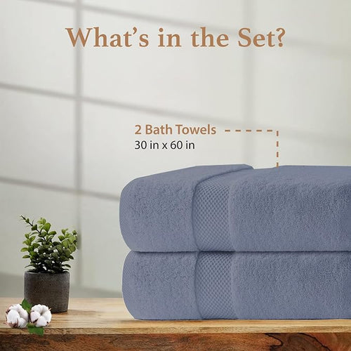 100% Cotton Bath Towels, Luxury 700 GSM Bath Towel, Highly Absorbent Bathroom - Image 2