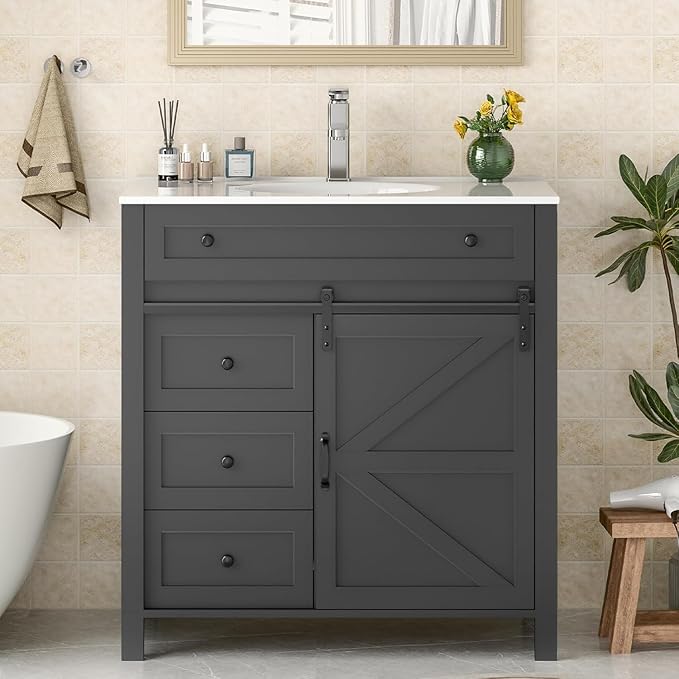 Vabches 36 Inch Bathroom Vanity by Vabches