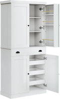 IRONCK Kitchen Pantry Cabinet 72" Height, Freestanding Cupboard by IRONCK