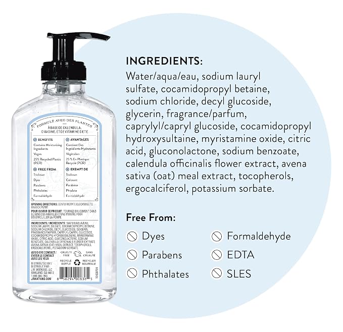 J.R. Watkins Gel Hand Soap, Scented Liquid Hand Wash - Image 6
