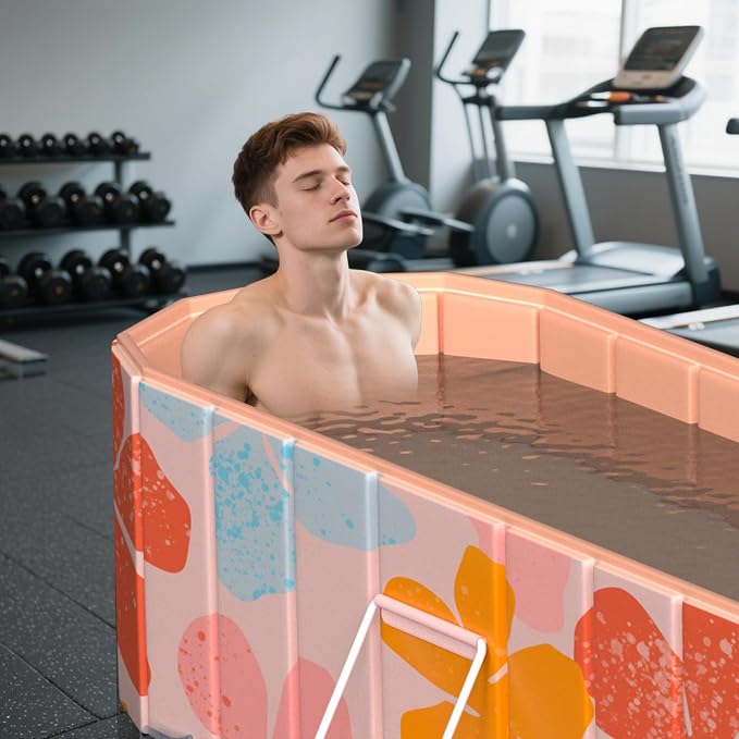 Portable Bathtub for Adults 47" Large Foldable No-Installation Soaking Tub for - Image 6