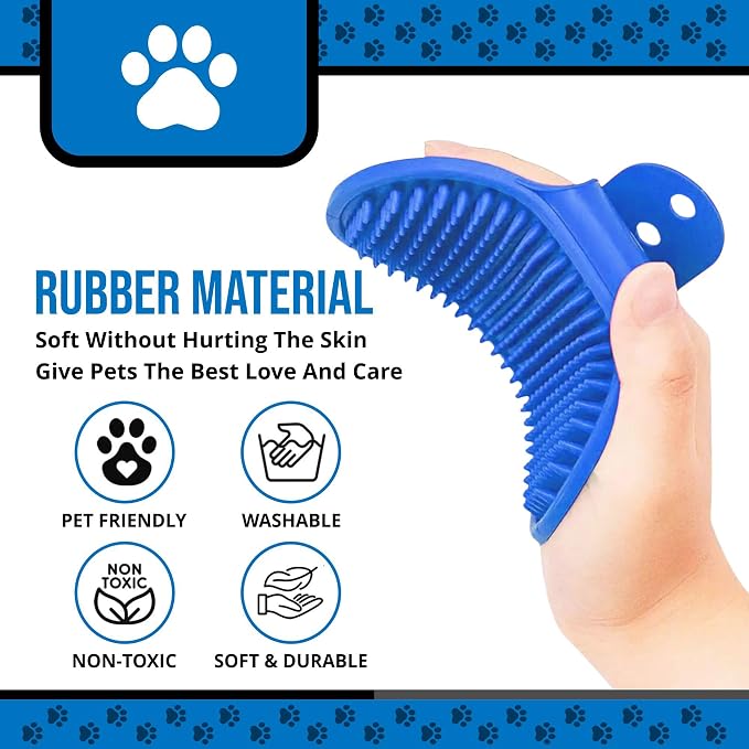 Silicone Dog Bath Brush – Soft Pet Scrubber - Image 4