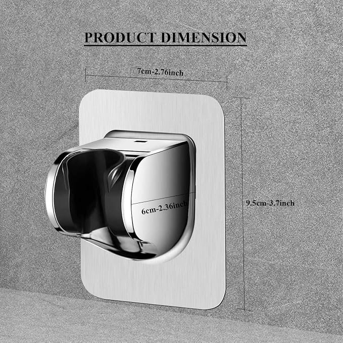 Shower Head Holder Strong Adhesive Adjustable Handheld Shower Wand Holder No - Image 5