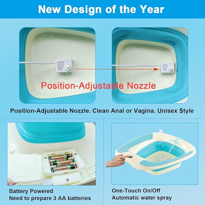 Electric Sitz Bath, Sitz Bath for Hemorrhoids, Sitz Bath for Toilet Seat - Image 3