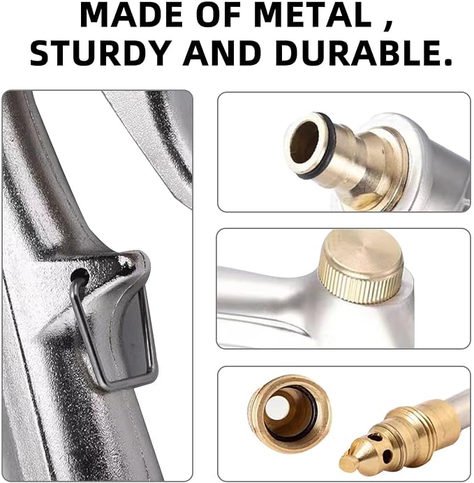 Hose Sprayer Nozzle Heavy Duty, High Pressure Hose Nozzle Water Adjustable - Image 8