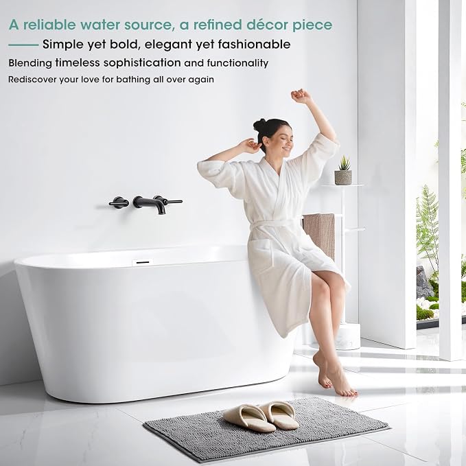 Wall Mount Tub Filler, 10.33" Extra Long Spout - Image 7