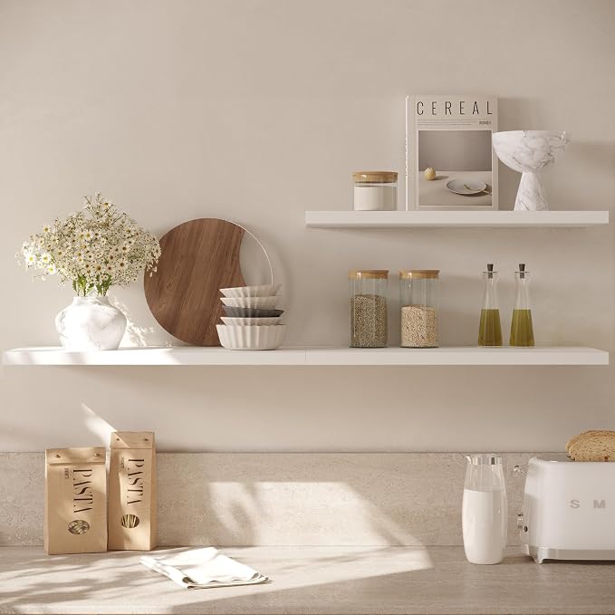 Wall Shelf Set of 1, Wooden Floating Wall Shelf - Image 5