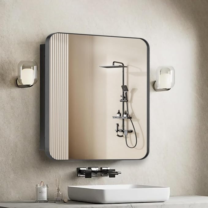Bathroom Medicine Cabinet, Recessed & Surface Wall Cabinet by HOME