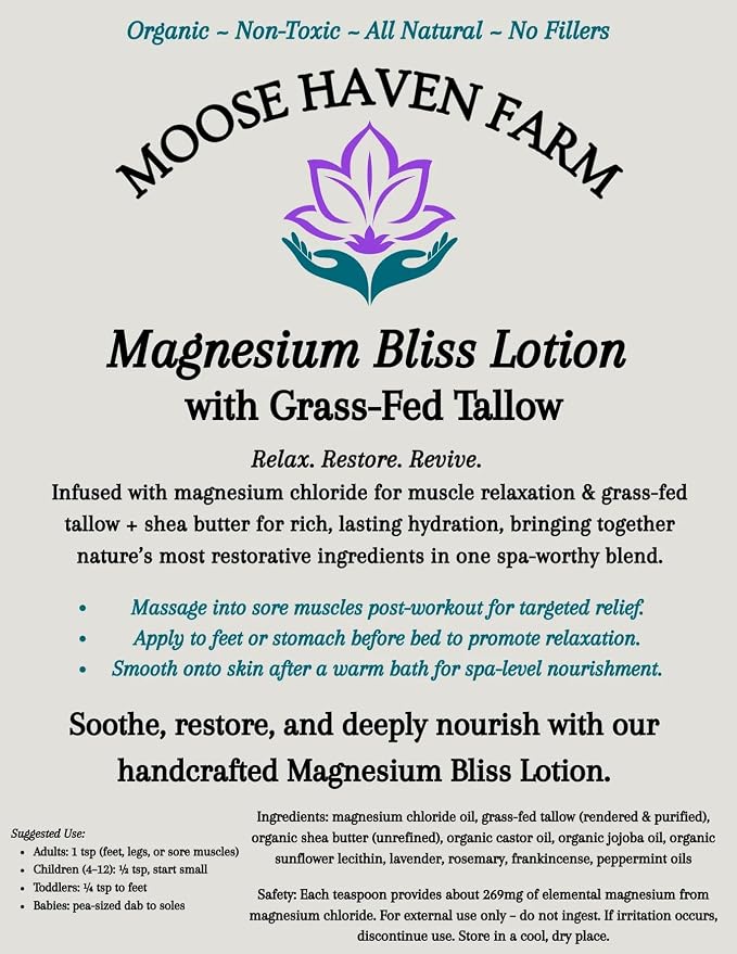Magnesium Bliss Lotion – Magnesium Muscle Relief Lotion - Image 6