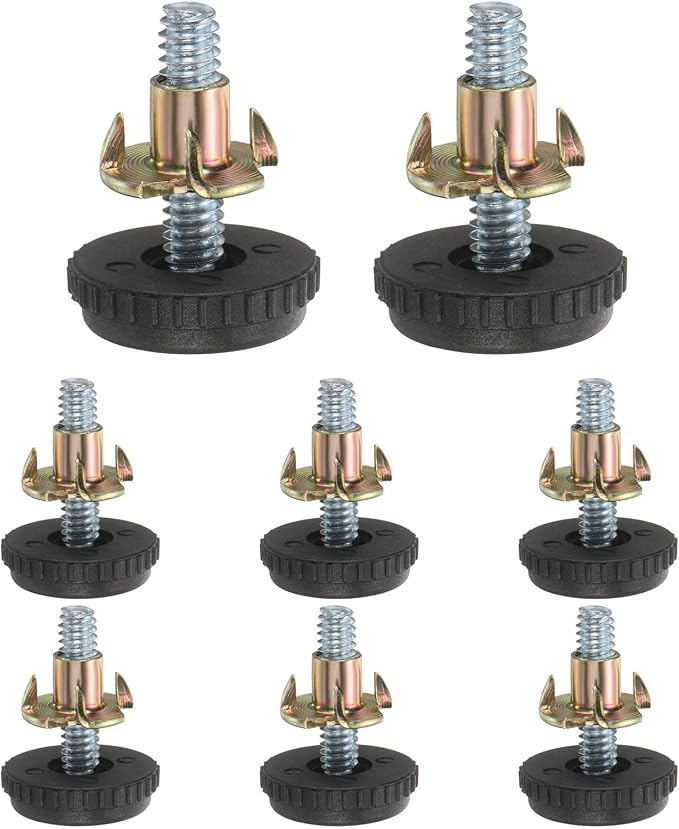 uxcell 1/4"-20 Thread Furniture Feet Levelers, 16Set 25mm L Adjustable by uxcell