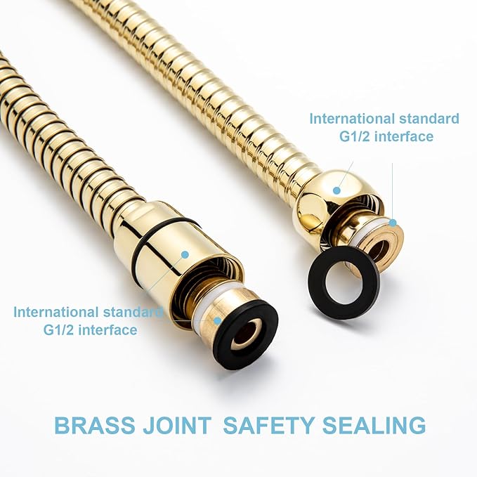 OFFO Shower Hose, 60 in Kink Free Stainless Steel Shower Hose Attachment - Image 3
