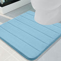 Buganda Memory Foam U-Shaped Contour Toilet Rugs, Non Slip Absorbent, Thick by Buganda