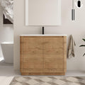 40 Inch Bathroom Vanity with Sink, Premium Plywood Wooden Cabinet with Soft by BeyondYourImagination