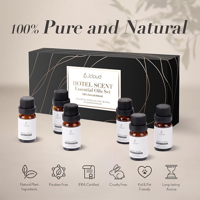 JCLOUD Hotel Diffuser Oils Set | Top 6 Luxury Hotel Inspired Essential Oils - Image 3