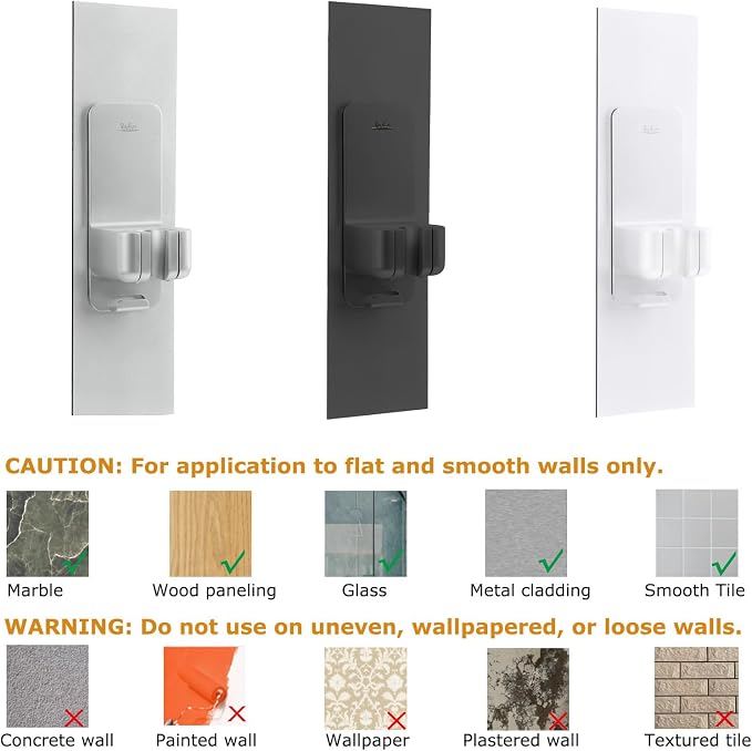 Modular Magnetic Handheld Shower Holder, 5-Section Customizable Sliding Rail - Image 6