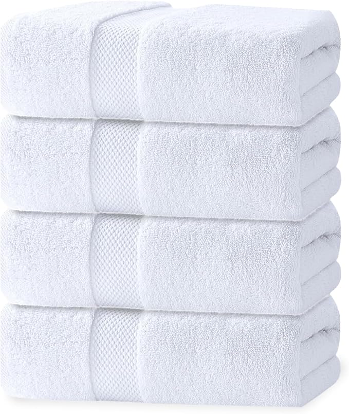 100% Cotton Bath Towel Set, 2 Bath Towel, 2 Hand Towels, 2 Wash Cloths - Image 7