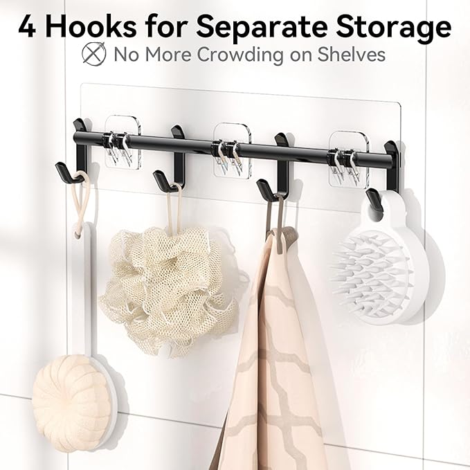 YASONIC Shower Caddy, 100% Rustproof Shower Organizer - Image 5