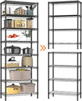 8 Tier Adjustable Storage Shelves Heavy Duty Metal Shelf Wire Shelving Unit by Golpart