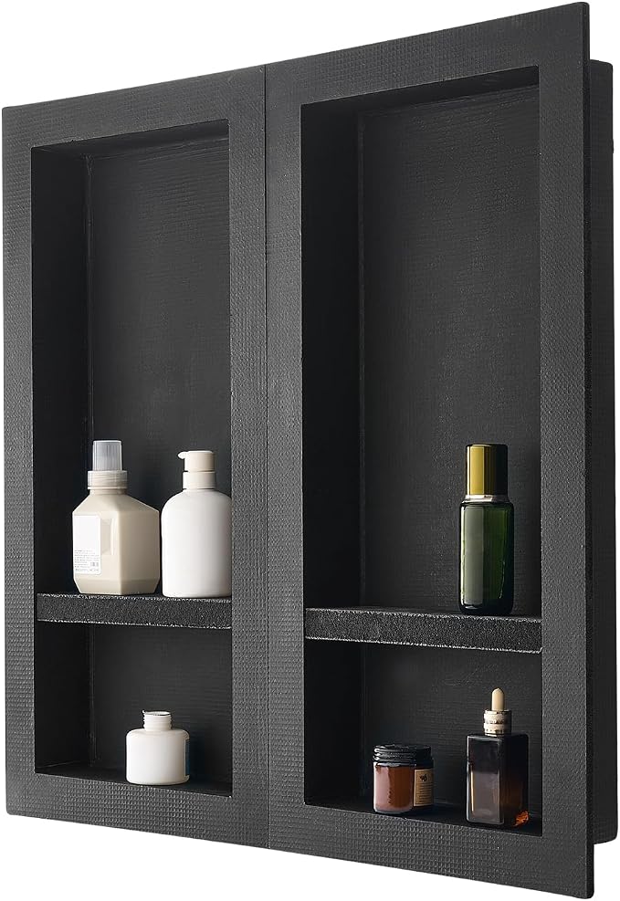 VEVOR Shower Niche, 16 x 32 inch + 16 x 32 inch Recessed Wall Niche by VEVOR