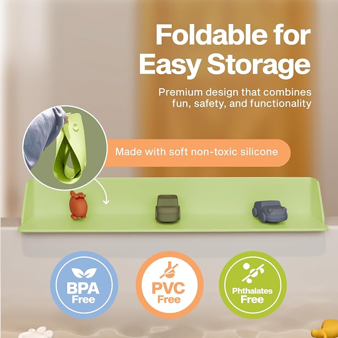 Original PlayPad, Bathtub Splash Guard Play Shelf - Image 4