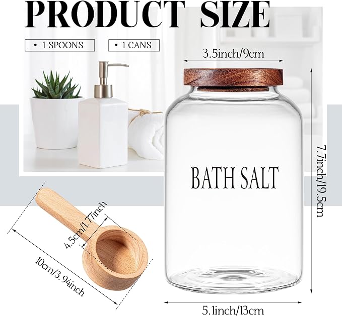 1 Sets 74 oz Large Bath Salt Container - Image 2