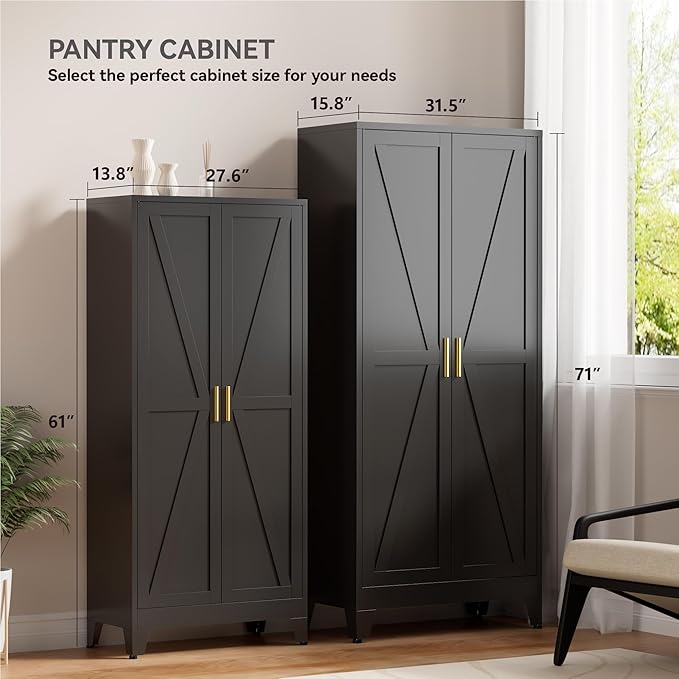 71" Metal Storage Cabinet - Image 5