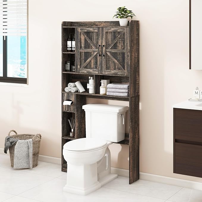 Over The Toilet Storage Cabinet, Farmhouse Storage Cabinet Over Toilet - Image 7