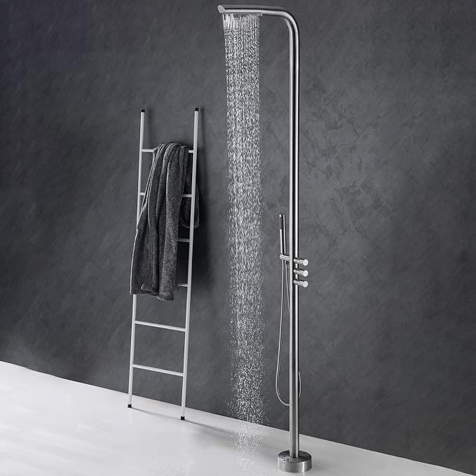 RBROHANT Outdoor Shower Brass Outside Shower Kit - Image 3