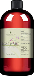 32 oz Rose Hydrosol Water – 100% Pure Rosewater Spray Mist Bulk – Hydrating by OrganicPureOil