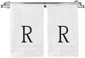 Monogrammed Hand Towel, Personalized Initial Gift, Extra Absorbent 100% Turkish by BareCotton