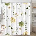 Gibelle Extra Long Shower Curtain 72 x 84, Watercolor Floral Fabric Shower by Gibelle