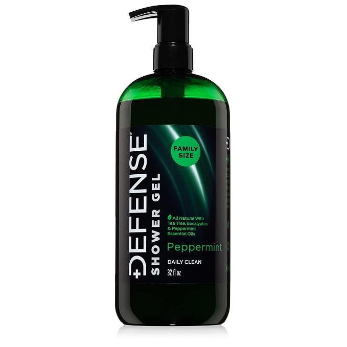 Defense Soap Peppermint Tea Tree Body Wash | All Natural Organic Shower Soap by DefenseSoap