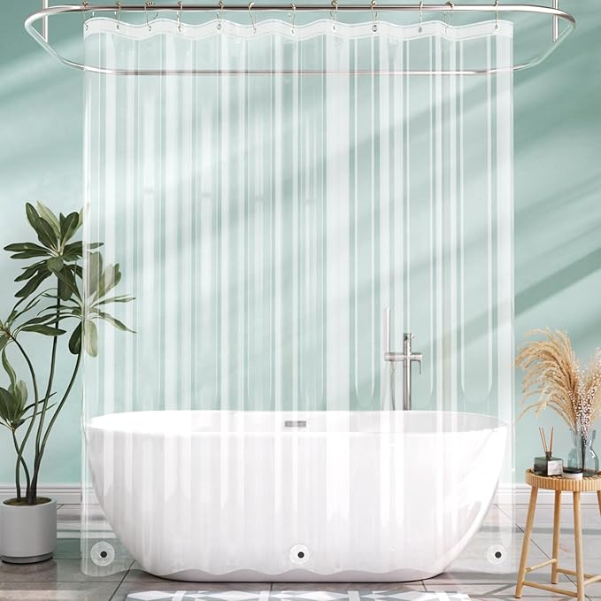 AmazerBath Long Shower Curtain Liner by AmazerBath