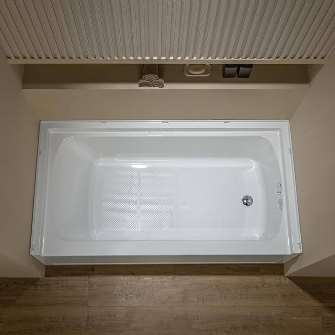 WOODBRIDGE 60” x 32” Alcove Soaking Bathtub in white - Image 7