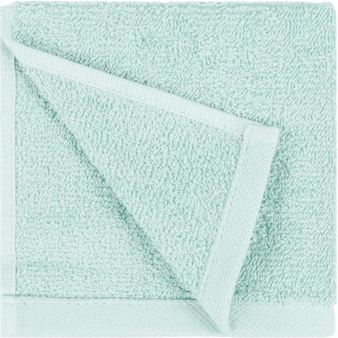 Amazon Basics face Towels for bathroom, 100% Cotton Extra Absorbent washcloth - Image 7