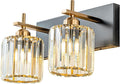 2-Light Crystal Bathroom Vanity Lights by HUOKU