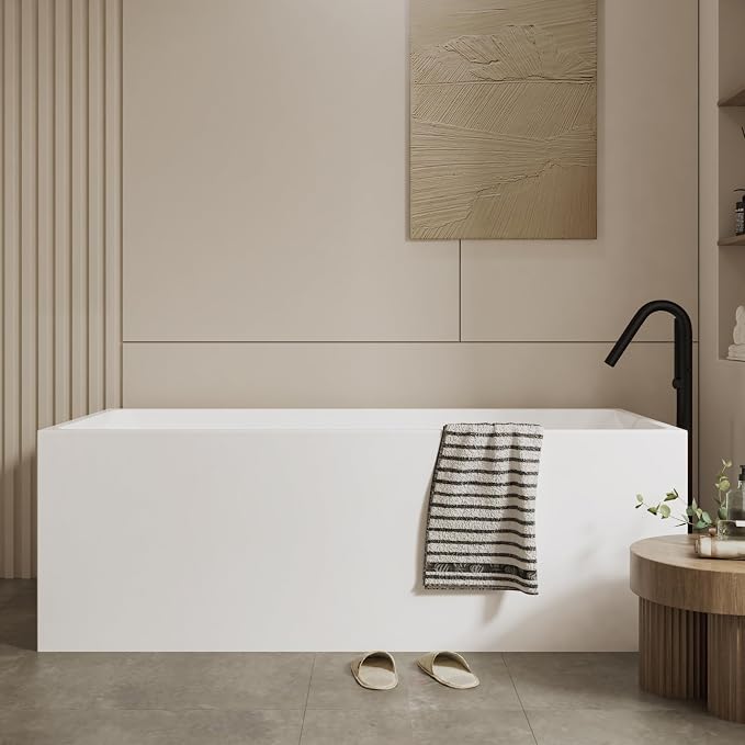 59" Acrylic Freestanding Bathtub - Image 6