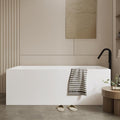 67" Acrylic Soaking Bathtub, Deep Modern Tub by Garvee
