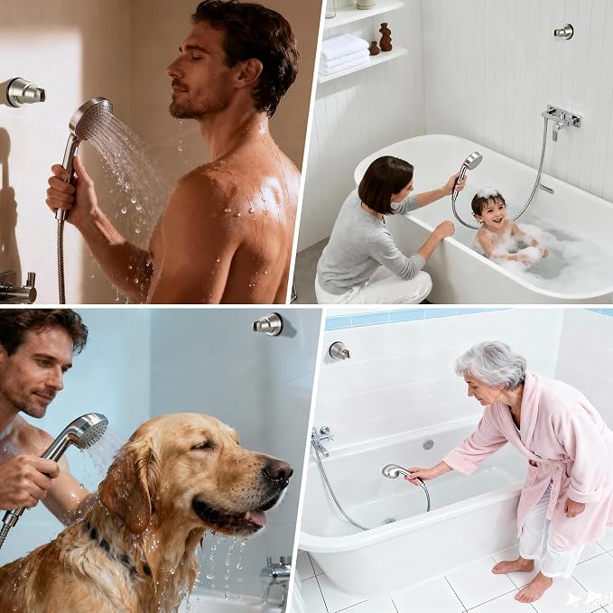 Hibbent Vacuum Suction Cup Shower Head Holder, Removable Shower Head Bracket - Image 9