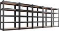 Set of 5 Garage Shelving 5-Tier Heavy Duty Storage Shelves, Adjustable Metal by Unknown