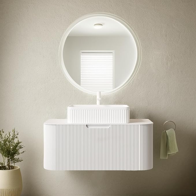 36'' Bathroom Vanity with Sink, Floating Vanities with Rectangular Ceramic by Unknown