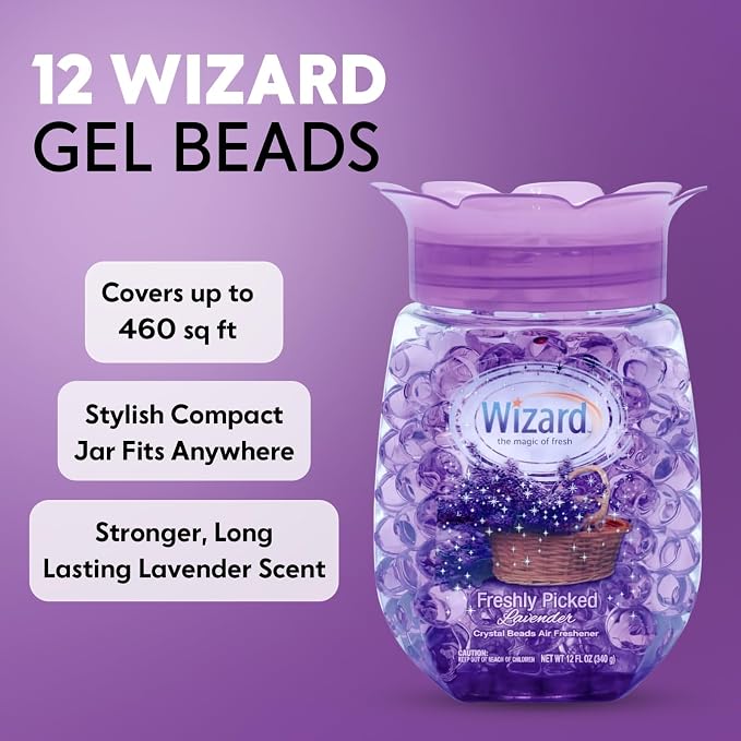 12 WIZARD Odor Eliminator Gel Beads - 12 oz - Image 2