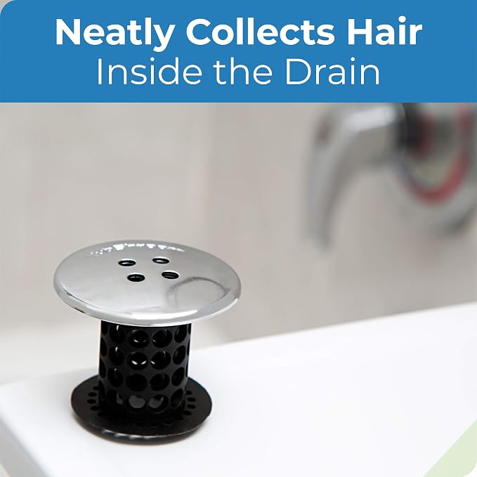 TubShroom Tub Drain Hair Catcher, Fits 1.5” 1.75” Bathtub Shower Drains - Image 3