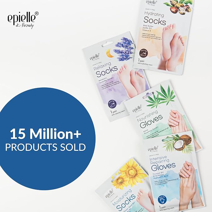 Epielle Intensive Repairing Hand Mask 6 Pairs, Deep Moisturizing Gloves - Image 2